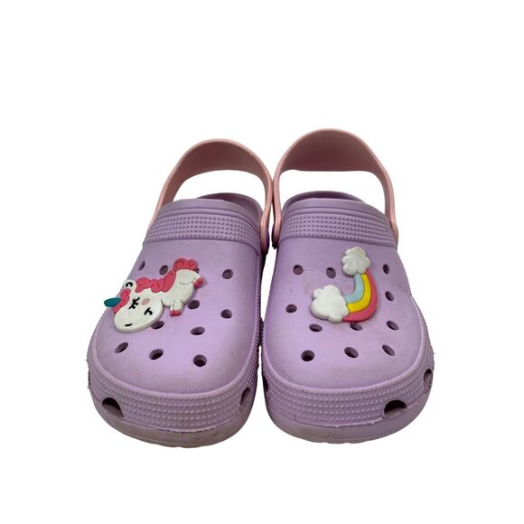 Unicorn-Themed Girls Clogs With Adjustable Strap Size 5.5 - Picture 2 of 8